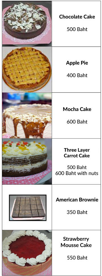 Cake Menu 1